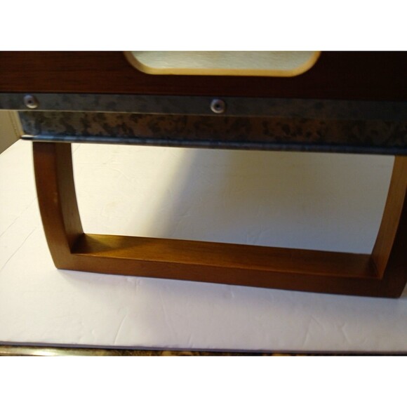 Better Homes & Garden Galvanized Steel Rectangular Serving Tray Wood Hand/legs - Picture 6 of 16
